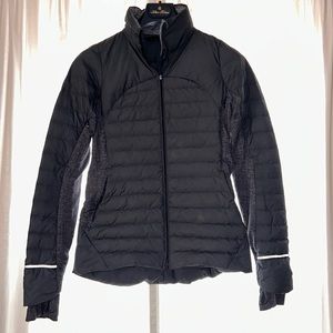 Lululemon Fluff Off Jacket RARE 6 Herringbone Gray